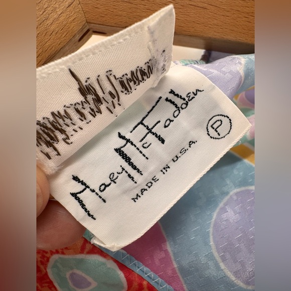 Geometric Vintage Belt Satin Robe Boho Caftan Women Neiman Marcus One Size USA - Picture 5 of 7